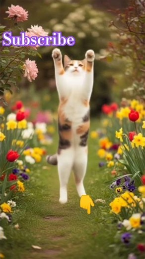 cat dance in garden #song #cat #dance #in #garden #love #music #cuteanimal