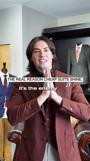 The enemy of every well-dressed man? Polyester. If your suit shines like a trash bag, it’s time to reconsider. When budget limits you, go matte, go tailored, and make it look intentional. #theclothingcenter #customsuits #suits #mensfashion #polyester | The Clothing Center Inc.