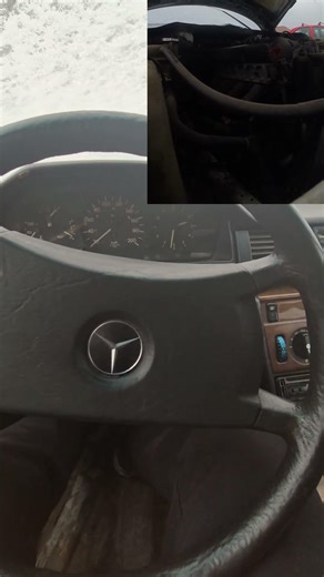 W124 Diesel cold start #w124 #coldstart #dieselpower #mercedesw124 #dieselengine #200d #garagelife