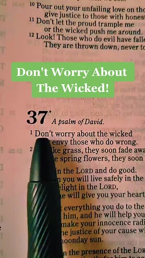 Don't Worry About The Wicked: Psalm 37 Insights