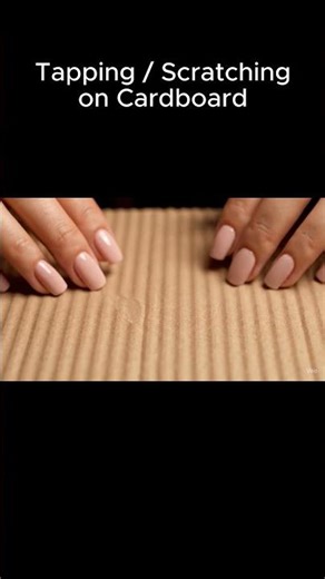 Tapping / Scratching on Cardboard ASMR #satisfying