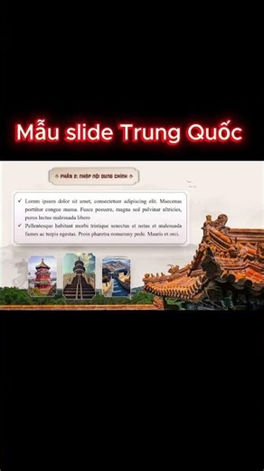 Mẫu slide vẻ đẹp Trung Quốc