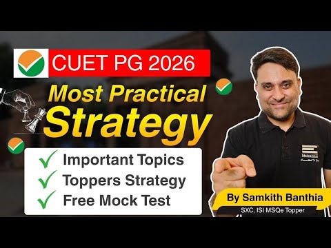 How to crack CUET PG Economics in 2026? #topperstrategy #freemocktest