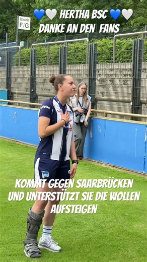 💙Hertha BSc Spielerin bedanken sich bei den Fans die wollen aufsteigen in Liga 2 💙🤍💞💞💞
