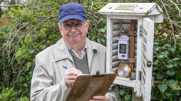 Pensioner’s 60-year weather diary keeps his wife's washing dry