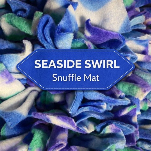 Handmade Snuffle Mat – Enrichment Puzzle With FREE Snuffle Ball Color is SEASIDE SWIRL - Etsy