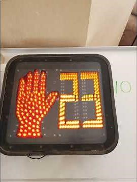 Ge Ps7 pedestrian led traffic crossing crosswalk signal with countdown