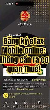 Đăng ký eTax Mobile online: Không cần ra cơ quan Thuế! #etaxmobile #dangkythue #thuecanhan