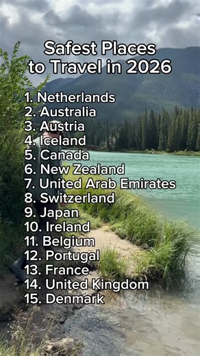 SmarterTravel.com on Instagram: "The safest destinations for your 2026 travel plans just dropped 📍 Some of these might surprise you (in a good way). Happy New Year and happy planning! 🎉 #SmarterTravel #TravelTips #travelrankings"