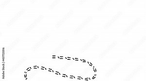 Footprints of the hare animation.