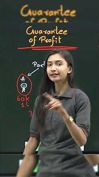 Guarantee of Profit | Class 12 Accountancy | CBSE/ICSE/State Boards