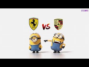 Ferrari vs Porsche Minions Style ( Funny )