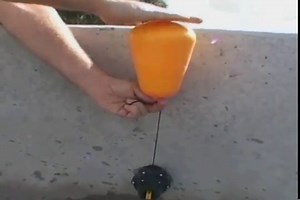 Jobe Valves Megaflow Valve with Short Tail, 1.25", Yellow/Black (Does NOT Have Nut and Washer)