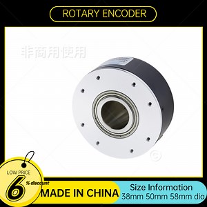 [Hot Item] 80mm Diameter 20mmhollow Shaft Encoder 5V Work Voltage 600PPR Push-Pull Output AA-, Bb- Signal 2m Cable