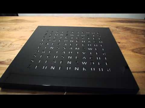 DIY Word Clock with Raspberry Pi (WiFi controllable)