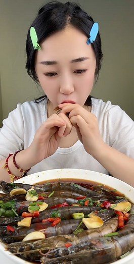 Tai shrimp #Shrimp #Rawpickled #shrimppickled #seafood #Taishrimp #Raw #viral #fyp #reels #original #satisfying #eating #eatingshow #eatingasmr #Spicy | ENJOY Master 9001