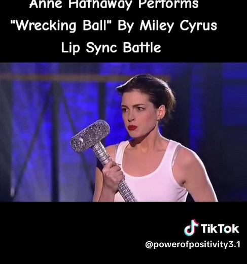 Anne Hathaway Performs