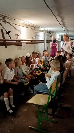 51 reactions | First day of school in Ukraine. Unfortunately kids have to start school year in bomb shelters  #ukraine #warinukraine | Hope For Ukraine | Facebook