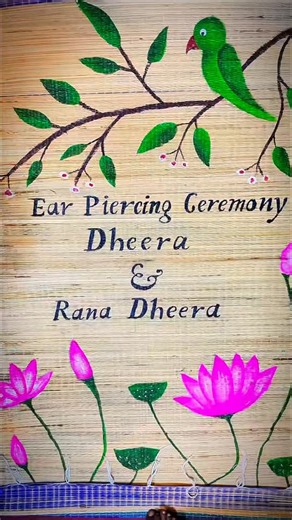 Raj on Instagram: "Customized Hand-painted backdrop @unique__artz_page 📞8098148367 Looking for unique backdrop ideas for your home events, pooja setup, or festive celebrations? This hand-painted mat is a perfect choice! V Size: 6 feet x 3 feet / Material: Eco-friendly korai grass. Easy to Hang. Velcro attached. Custom sizes and themes are available."