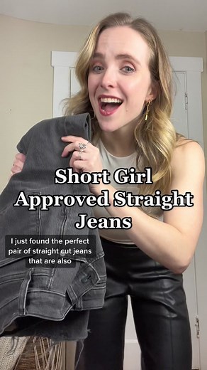 Sharing my latest pair of short girl jeans! Love that these are straight leg and great for petites! Details on LTK under