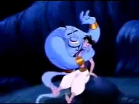 Aladdin 1992 The Genie rub a LAMP or CHIRAG and get 3 wishes