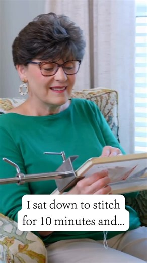 Ellen Johnson on Instagram: "Every stitcher has lived this. Needlepoint time isn’t real. 🪡😅 Stitchers get it. 💛"