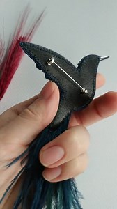 Beaded Hummingbird Brooch Pin Embroidered Gift for Her Bird Lover Jewelry Ostrich Feather Brooch Handmade Unique Gift Dark Blue Green Bird - Etsy