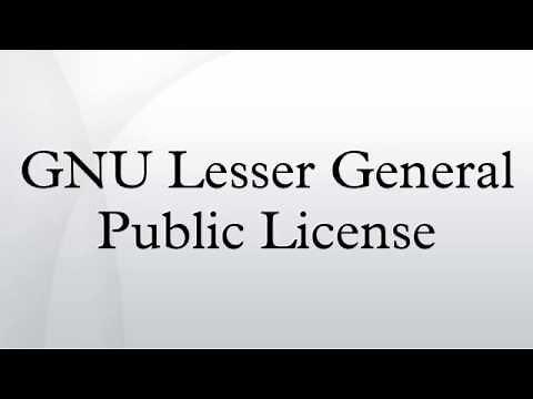 GNU Lesser General Public License