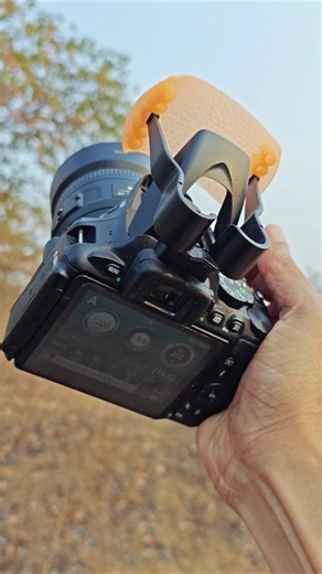 Dslr camera with flash diffuser is 🔥📸