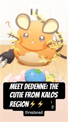 Dedenne: Small Pokémon, HUGE ENERGY ⚡ #pokemon #pokemonshorts