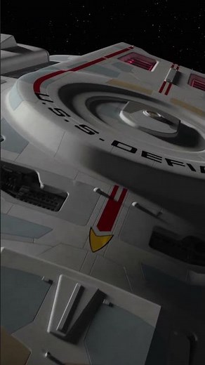 USS Defiant Flyby! #shorts #startrek #spaceship #flyby #fanfilm #scifi #defiant