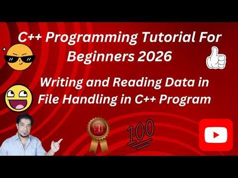 writing and reading data in file handling in C++ | In Urdu Language