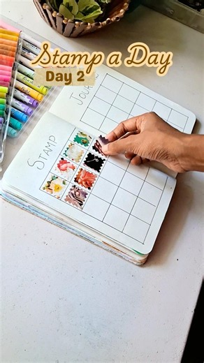 Stamp Journal Day 2 | Starting a New Stamp Collection Journal ✨ #trending #junkjournal