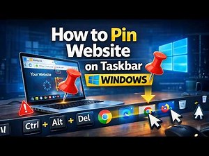 How to Pin a Website to the Taskbar on Windows 10/11