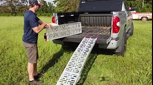 Titan Ramps 8' Arched Folding Motorcycle Loading Ramp - 600 lb. Capacity