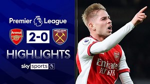 Arsenal 2-0 West Ham: Gabriel Martinelli and Emile Smith Rowe help Gunners leapfrog West Ham into top four