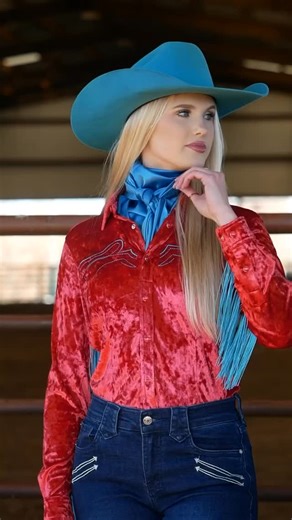 Cooler days mean velvet rodeo shirts are a must! Which one will you grab? 😍 Some bring the sparkle, some bring the fringe—but ALL bring the FUN! ✨ #ranchdressn #weaternwear #barrelracer #fashion #rodeo #style | Ranch Dress'n