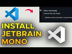 How to Install JetBrains Mono Font in VS Code | Change Font in Visual Studio Code