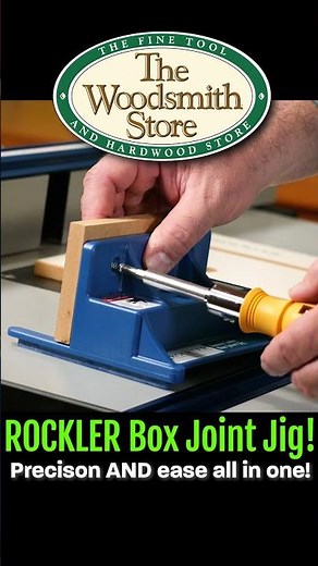 Rockler Box Joint Jig. Making box joints couldn't be simpler! #shorts