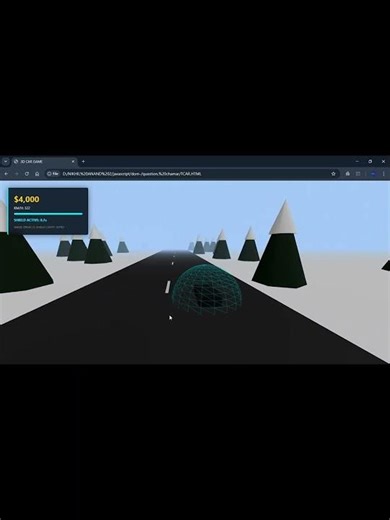 🚗 HTML CSS & JS 3D CAR GAME #coding #htmlcssjs #webdesign #shorts