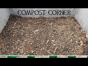 Compost corner - Experimental compost making using sheep's fleece.