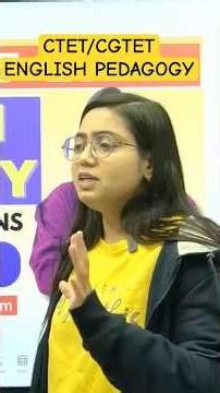 CGTET /CTET /Chhattisgarh Teacher Recruitment-ENGLISH PEDAGOGY CLASSES-BY DIVYA MAM #englishpedag...