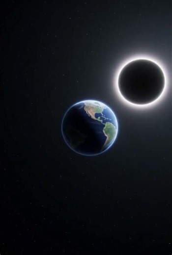 Black hole simulation shows Earth's last moments 🌍 #viral #shorts