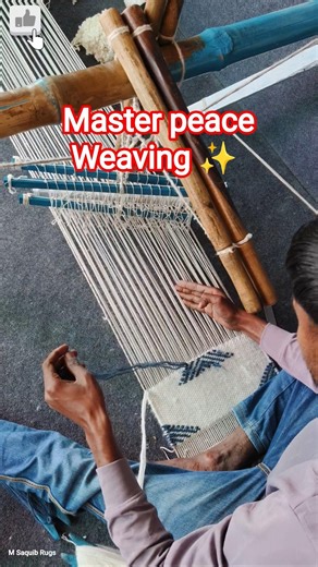 Handwoven Rug Making Process 🧶#shorts