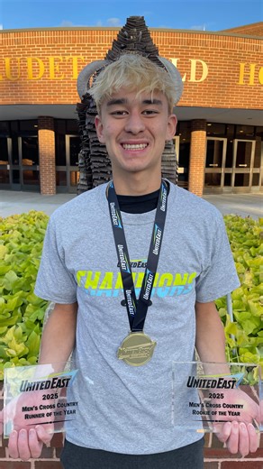 5K views · 372 reactions | Interview in ASL with Gallaudet Men’s Cross Country runner Sevan Ikeda, who won the 2025 United East Men’s 8K and earned Runner of the Year and Rookie of the Year. Sevan answers questions about his experience in the championship meet; his first season with men’s cross country; preparing for Deaflympics and goal with indoor track and field once he returns to campus. Congrats Sevan! #GUBison #Deaf #ASL | Gallaudet Bison | Facebook