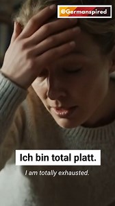 595K views · 11K reactions | "Totally exhausted?  These German phrases say it all! Which one fits your mood? #learngerman #deutschlernen #germanlanguage #deutschkurs #german #deutsch #languagelearning #germanlearning #studygerman #germancourse #GermanVocabulary #LanguageLearning | Germanspired | Facebook