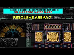 Resolume arena 7 Mapping kaise kare kisi Bhi design me #resolume