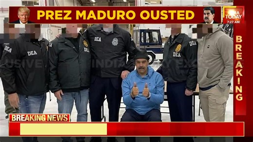 #Exclusive First visuals of Maduro at the New York airport. Rohit Sharma gets us more details. #Caracas #Venezuela #Maduro #NewYorkAirport | India Today