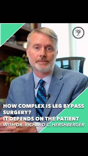 🦵 How Complex Is Leg Bypass Surgery? It Depends on the Patient. Dr. Rick Hershberger of Sarasota Vascular Specialists explains why lower extremity bypass surgery is never a one-size-fits-all procedure. The complexity of bypass surgery depends on several important factors: Overall health, including heart and lung conditions Whether a healthy vein is available for the bypass The quality of arteries above and below the blockage Severity of symptoms, such as foot wounds or pain at night, versus wal