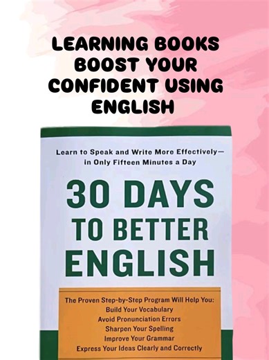 #30daystobetterenglish #learningbook #itsboostyourconfidentusingenglish #fypviral